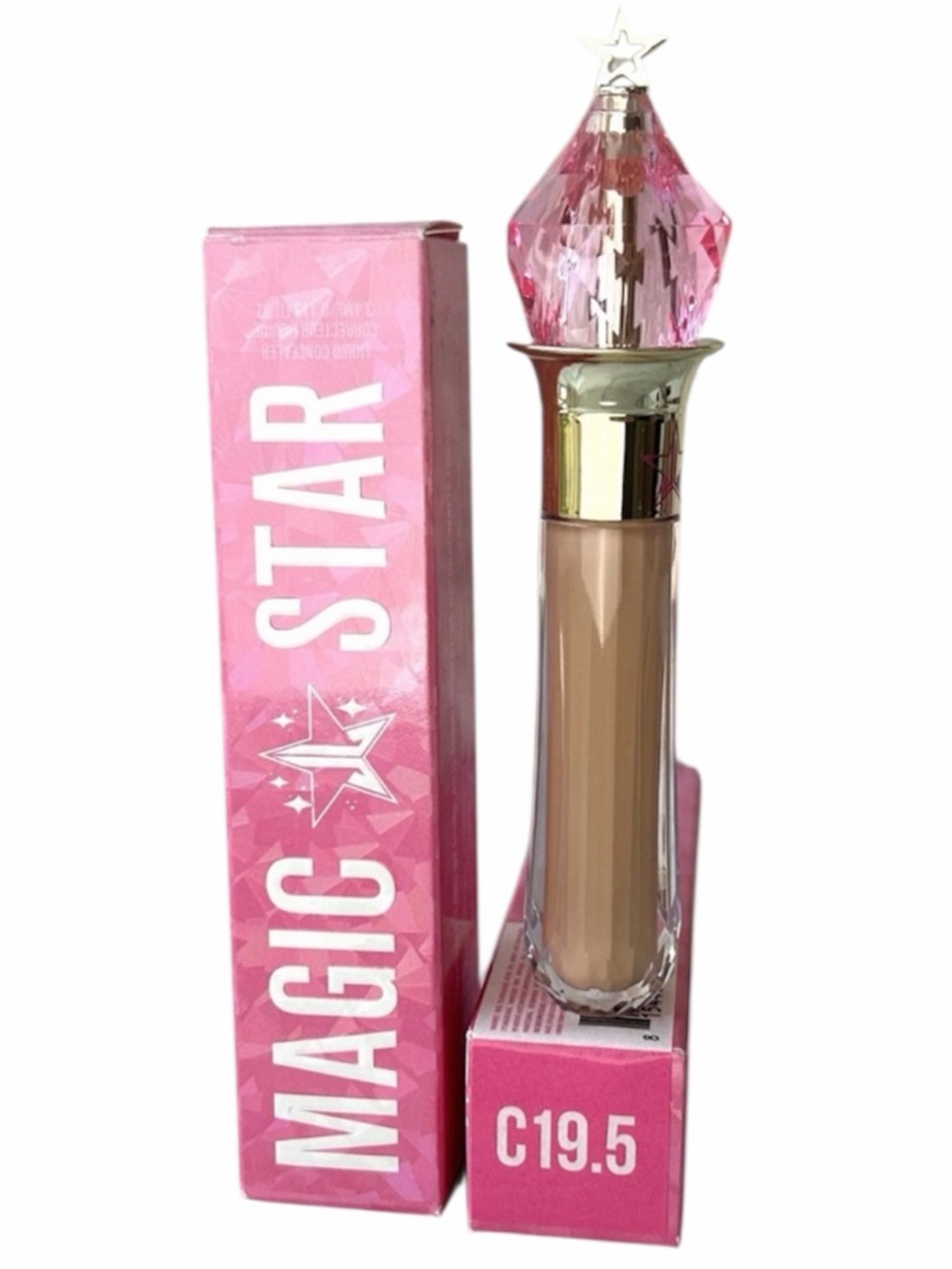 New Jeffree Magic Star Liquid Concealer C19.5 Medium, Yellow Undertones Full Sz